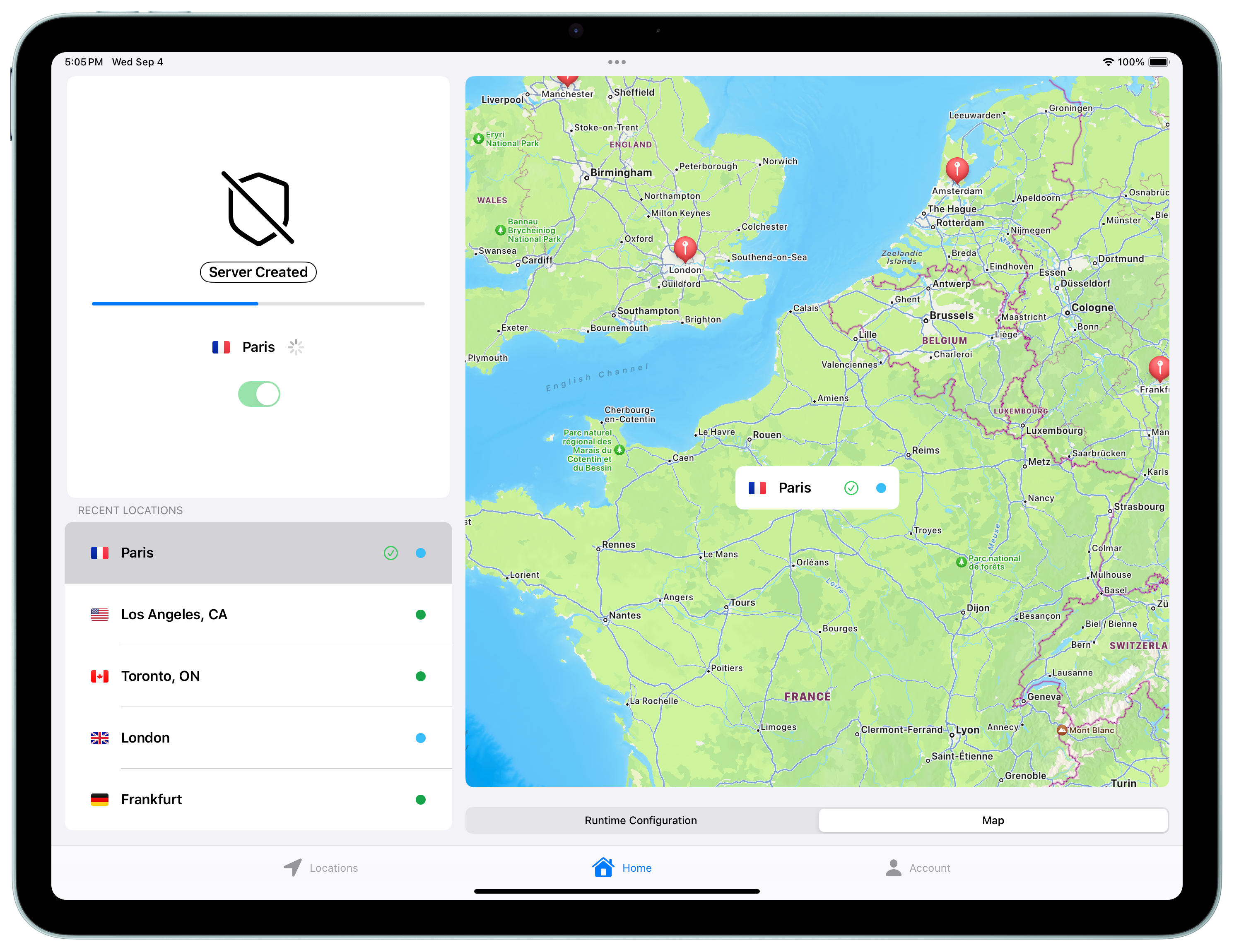 Melbourne VPN on iPad